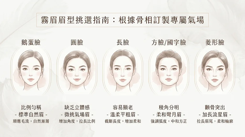 霧眉怎麼挑選？我適合哪一種霧眉？