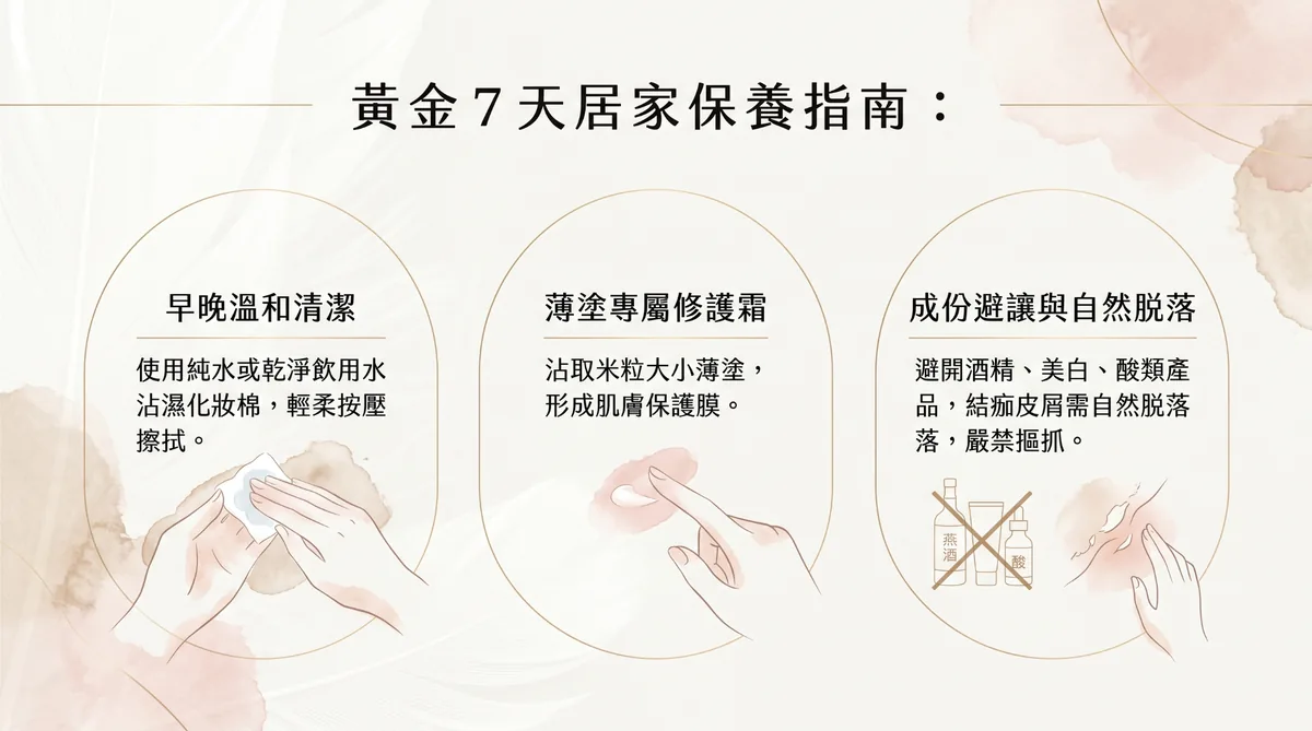 霧眉施作後黃金七天的居家保養步驟與禁忌 