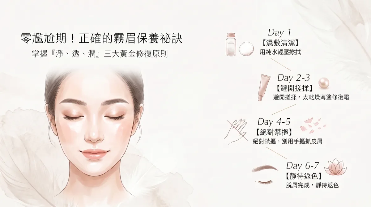 霧眉保養有哪些照顧秘訣及步驟一次分享